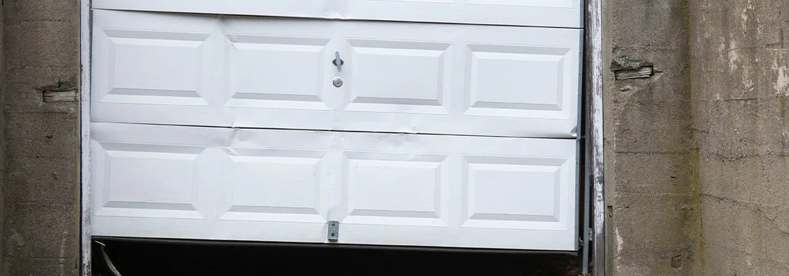 Garage Door Got Hit By A Car Dent Removal in Carbondale, IL